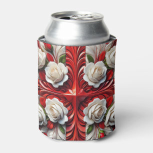 Cooler mit englischer Rose Design Dosenkühler