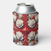 Cooler mit englischer Rose Design Dosenkühler (Kanne Rückseite)
