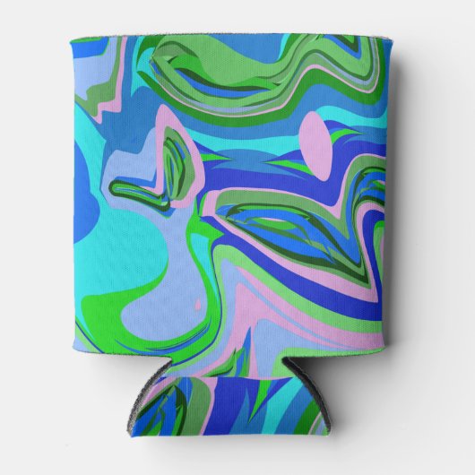 Cooler mit Psychedelic Design Dosenkühler (Vorderseite)