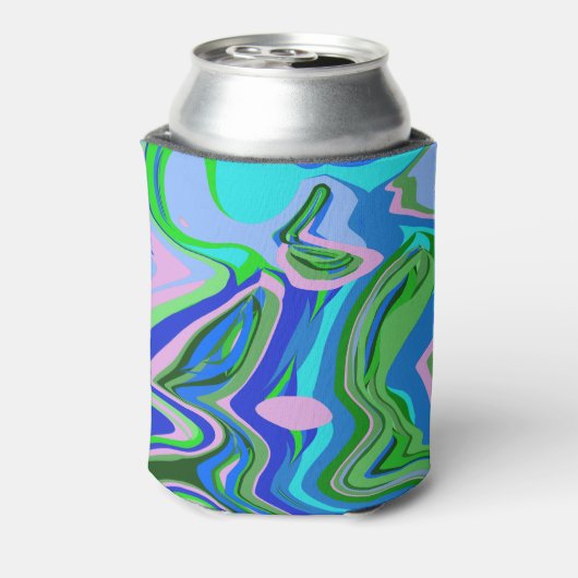 Cooler mit Psychedelic Design Dosenkühler (Kanne Rückseite)