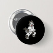 Cooler MIXED MARTIAL ARTS Kämpfer Hund Taekwondo L Button (Vorne & Hinten)