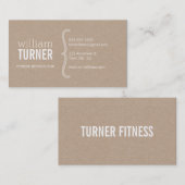 COOLER MODERN-einfacher Text minimaler trendy Öko  Visitenkarte (Vorne/Hinten)