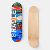 Cooler, moderner, Abstrakter Individuelle Name Skateboard (Vorderseite)
