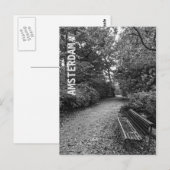Cooler, moderner Amsterdamer Park Postkarte (Vorne/Hinten)