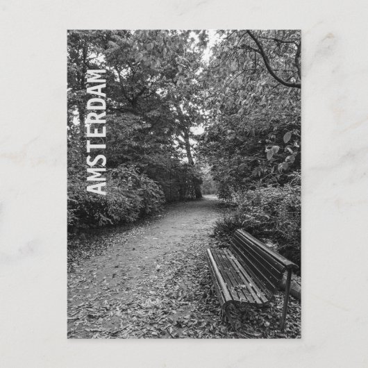 Cooler, moderner Amsterdamer Park Postkarte (Vorderseite)
