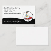 Cooler, moderner Autoabwasch, der Visitenkarten im Visitenkarte (Vorne/Hinten)