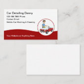 Cooler, moderner Autoabwasch, der Visitenkarten im Visitenkarte (Vorne/Hinten)