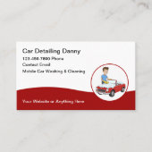 Cooler, moderner Autoabwasch, der Visitenkarten im Visitenkarte (Vorderseite)