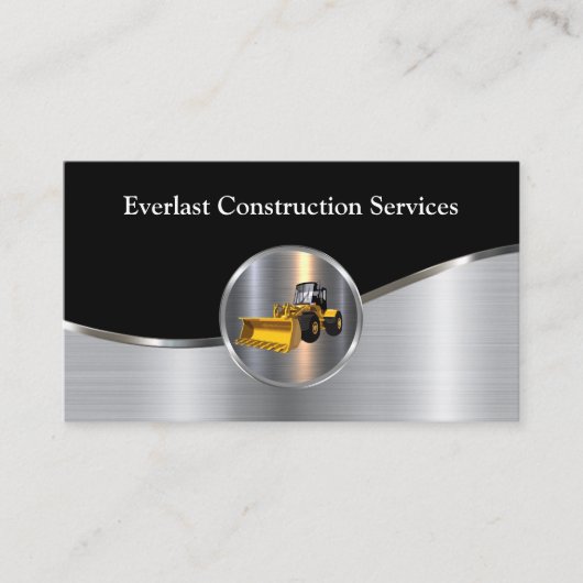 Cooler moderner Baudienst Visitenkarte (Vorderseite)