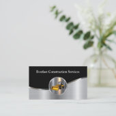 Cooler moderner Baudienst Visitenkarte (Stehend Vorderseite)