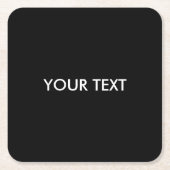 Cooler, moderner Beruflicher Markenname Rechteckiger Pappuntersetzer (Vorderseite)