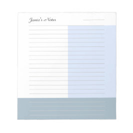 Cooler, moderner Blaustahl, grau, Liner Notizblock