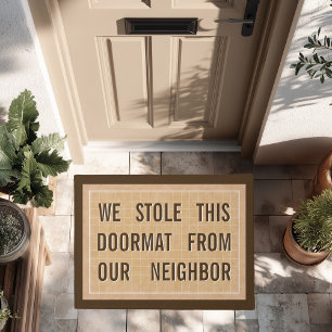 Cooler moderner Chic-Sassy vergnügt lustiges Fußmatte