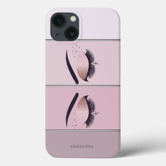 Cooler, moderner Chic Strip, Lashes Case-Mate iPhone Hülle (Rückseite)