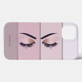 Cooler, moderner Chic Strip, Lashes Case-Mate iPhone Hülle (Rückseite (Horizontal))