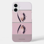 Cooler, moderner Chic Strip, Lashes Case-Mate iPhone Hülle (Rückseite)