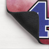 Cooler moderner Custom Sportspieler Rot und Blau Mousepad (Ecke)