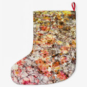 Cooler, moderner, farbenfroher abstrakter Hintergr Großer Weihnachtsstrumpf (Rückseite)