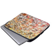 Cooler, moderner, farbenfroher abstrakter Hintergr Laptopschutzhülle (Vorne Knopf)