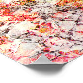 Cooler, moderner, farbenfroher abstrakter Hintergr Poster (Ecke)