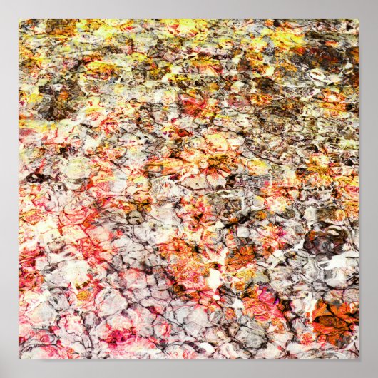 Cooler, moderner, farbenfroher abstrakter Hintergr Poster (Vorne)