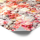 Cooler, moderner, farbenfroher abstrakter Hintergr Poster (Ecke)