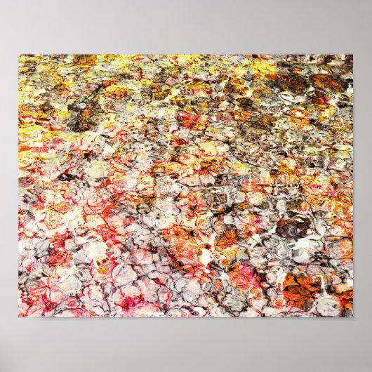 Cooler, moderner, farbenfroher abstrakter Hintergr Poster (Vorne)