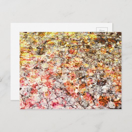 Cooler, moderner, farbenfroher abstrakter Hintergr Postkarte (Vorne/Hinten)