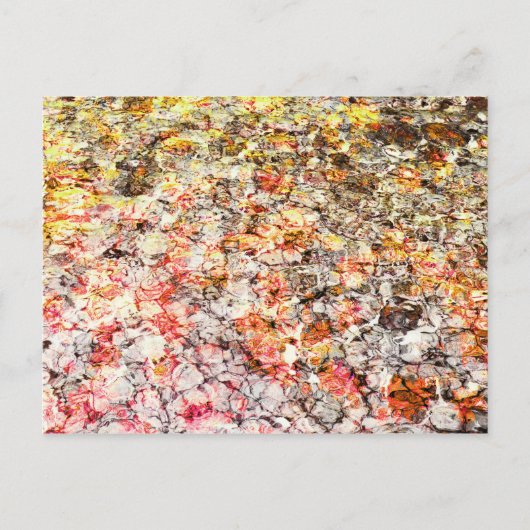 Cooler, moderner, farbenfroher abstrakter Hintergr Postkarte (Vorderseite)