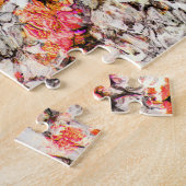 Cooler, moderner, farbenfroher abstrakter Hintergr Puzzle (Seite)