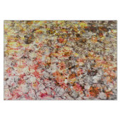 Cooler, moderner, farbenfroher abstrakter Hintergr Schneidebrett (Vorderseite)