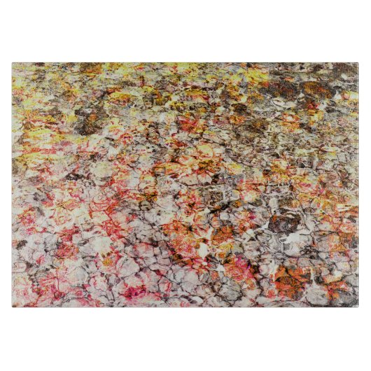 Cooler, moderner, farbenfroher abstrakter Hintergr Schneidebrett (Vorderseite)