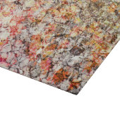 Cooler, moderner, farbenfroher abstrakter Hintergr Schneidebrett (Ecke)