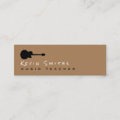 Cooler moderner Gitarrenlehrer Mini Visitenkarte (Vorderseite)