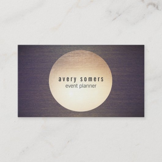 Cooler, moderner Goldrausch Visitenkarte (Vorderseite)