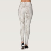 Cooler, moderner grauer Marmorstein Leggings (Rückseite)