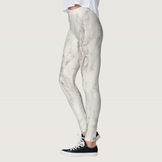 Cooler, moderner grauer Marmorstein Leggings (Links)