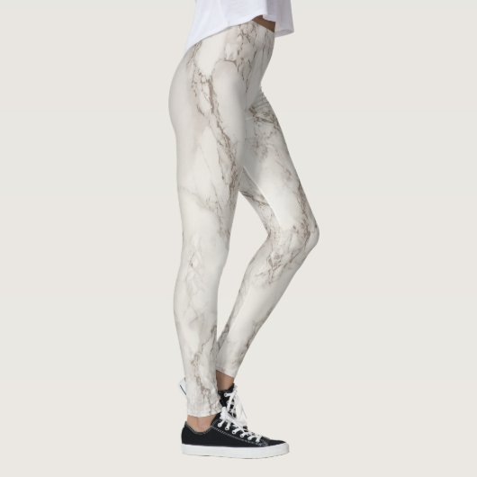 Cooler, moderner grauer Marmorstein Leggings (Rechts)