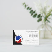 Cooler moderner Handyman-Bau Visitenkarte (Stehend Vorderseite)