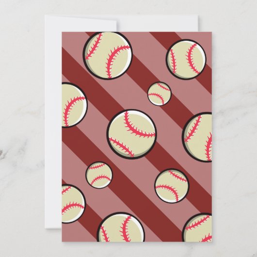 Cooler moderner Kleiner Slugger Baseball 2. Geburt Einladung (Rückseite)