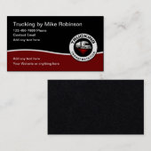 Cooler moderner Lkw-Fahrer Visitenkarte (Vorne/Hinten)