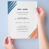 Cooler moderner Pinsel Flyer (Hand)