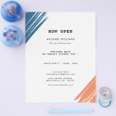 Cooler moderner Pinsel Flyer (Einzeln)