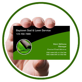 Cooler moderner Rasen und gute Visitenkarten Visitenkarte