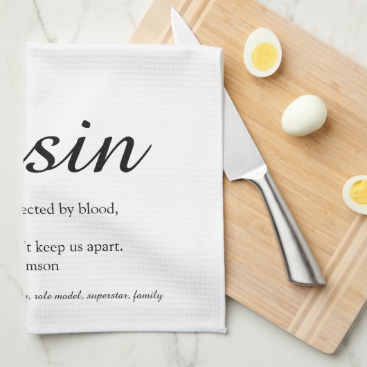 Cooler, moderner Schwarzweiß-Cousin Geschirrtuch (Viertel Falte)