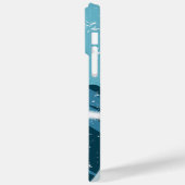 Cooler moderner Snowboarden Personalisierter Name Case-Mate iPhone Hülle (Rückseite / Links)