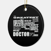 Cooler moderner Spaß behandelt Greatest Doktor Keramikornament (Links)