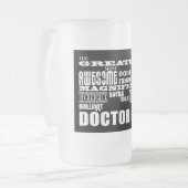 Cooler moderner Spaß behandelt Greatest Doktor Mattglas Bierglas (Vorderseite Links)