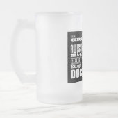 Cooler moderner Spaß behandelt Greatest Doktor Mattglas Bierglas (Links)