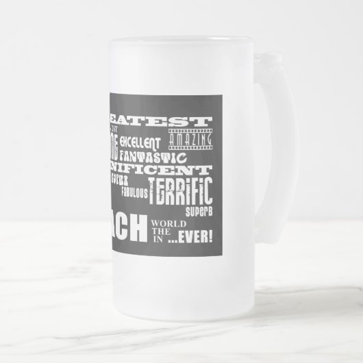 Cooler moderner Spaß trainiert bestste Mattglas Bierglas (VorderseiteRechts)